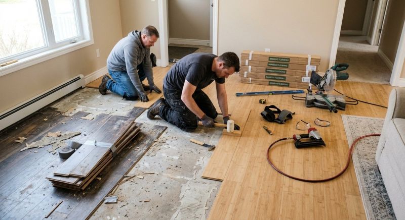 Bamboo Flooring Installation in Lowell, MA