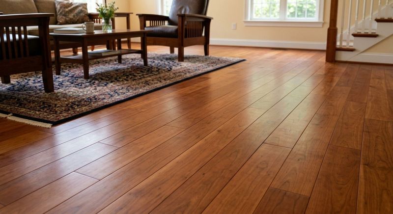 Cherry Floor Installation in Groveland, MA