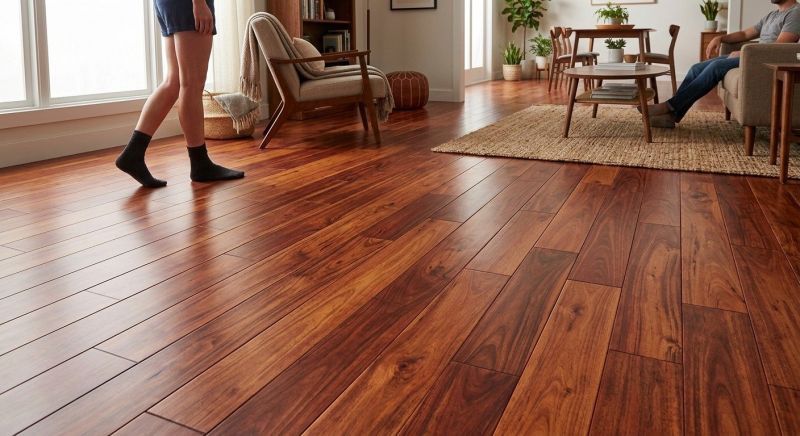 Cherry Floor Installation in Londonderry, NH