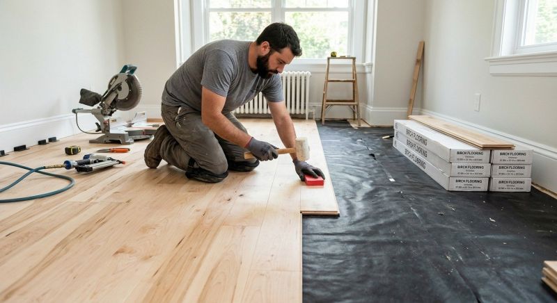 Maple Flooring Installation in Malden, MA