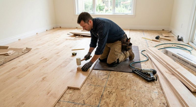 Maple Flooring Installation in Shirley, MA