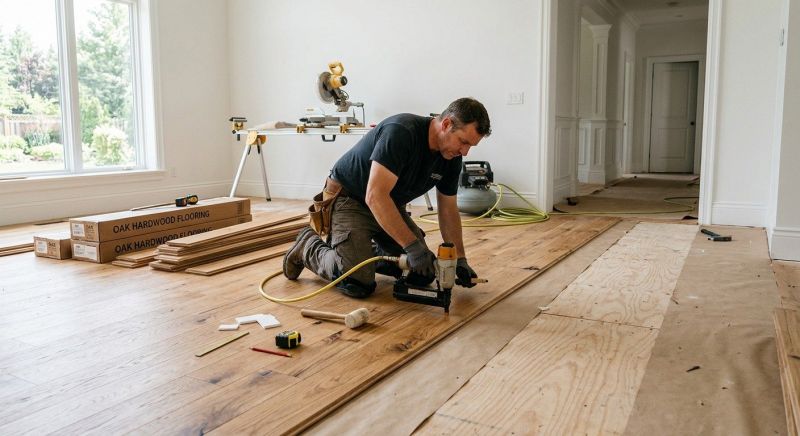 Oak Floor Installation in Hudson, NH
