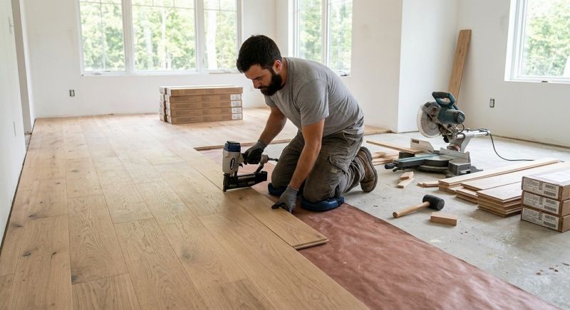Oak Floor Installation in Lawrence, MA
