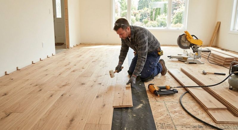 Oak Floor Installation in Lowell, MA