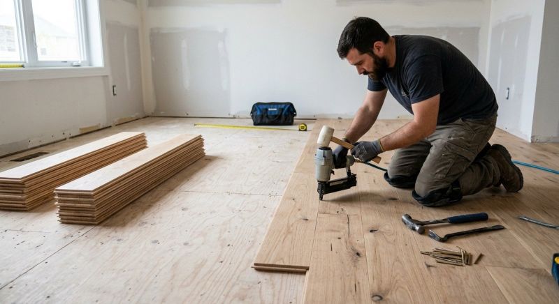 Oak Floor Installation in Londonderry, NH