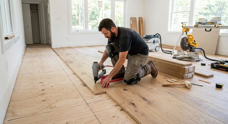 Oak Floor Installation in Londonderry, NH