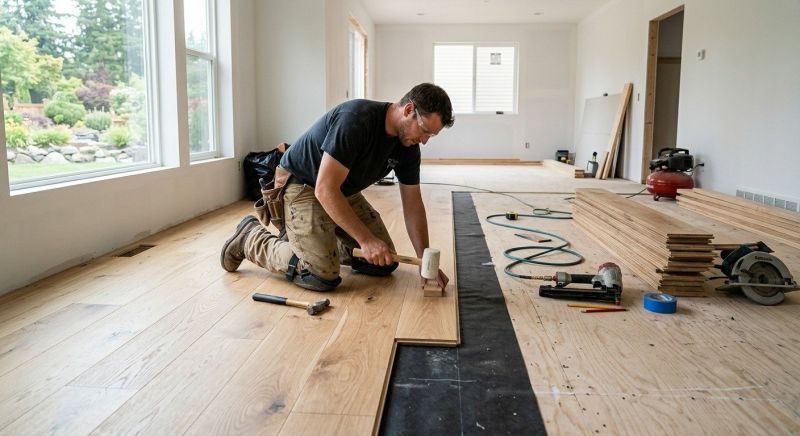 Oak Floor Installation in Malden, MA