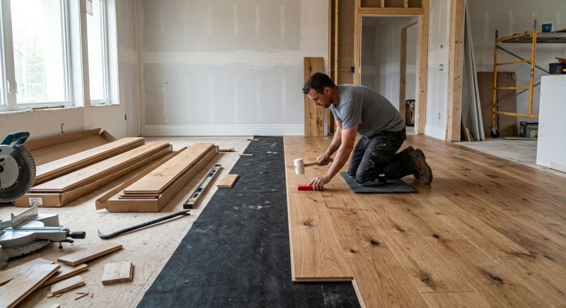 Wide Plank Floor Installation in Lowell, MA