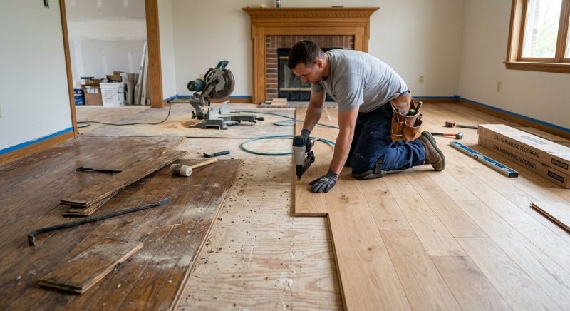 Wood Floor Replacement in Leominster, MA